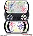 Kearas Flowers on White - Decal Style Skins (fits Sony PSPgo)