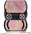 Neon Swoosh on Pink - Decal Style Skins (fits Sony PSPgo)