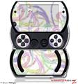 Neon Swoosh on White - Decal Style Skins (fits Sony PSPgo)