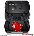 Barbwire Heart Red - Decal Style Skins (fits Sony PSPgo)