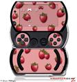 Strawberries on Pink - Decal Style Skins (fits Sony PSPgo)