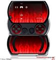 Fire Flames Red - Decal Style Skins (fits Sony PSPgo)