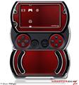 Carbon Fiber Red and Chrome - Decal Style Skins (fits Sony PSPgo)
