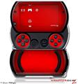 Colorburst Red - Decal Style Skins (fits Sony PSPgo)