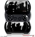 Chrome Drip on Black - Decal Style Skins (fits Sony PSPgo)