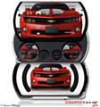 2010 Chevy Camaro Victory Red - White Stripes - Decal Style Skins (fits Sony PSPgo)