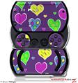 Crazy Hearts - Decal Style Skins (fits Sony PSPgo)