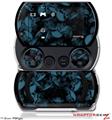 Skulls Confetti Blue - Decal Style Skins (fits Sony PSPgo)