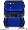 Simulated Brushed Metal Blue - Decal Style Skins (fits Sony PSPgo)