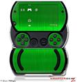 Simulated Brushed Metal Green - Decal Style Skins (fits Sony PSPgo)