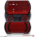 Simulated Brushed Metal Red - Decal Style Skins (fits Sony PSPgo)