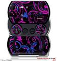 Twisted Garden Hot Pink and Blue - Decal Style Skins (fits Sony PSPgo)
