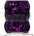 Twisted Garden Purple and Hot Pink - Decal Style Skins (fits Sony PSPgo)