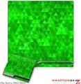 Sony PS3 Slim Skin Triangle Mosaic Green
