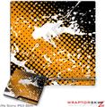 Sony PS3 Slim Skin Halftone Splatter White Orange