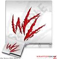 Sony PS3 Slim Skin WraptorSkinz WZ on White