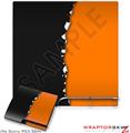 Sony PS3 Slim Skin Ripped Colors Black Orange