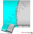 Sony PS3 Slim Skin Ripped Colors Neon Teal Gray