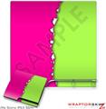 Sony PS3 Slim Skin Ripped Colors Hot Pink Neon Green