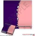 Sony PS3 Slim Skin Ripped Colors Purple Pink