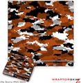 Sony PS3 Slim Skin WraptorCamo Digital Burnt Orange