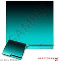 Sony PS3 Slim Skin Smooth Fades Neon Teal Black