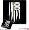 Sony PS3 Slim Skin Brushed USA American Flag Green Line
