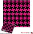 Sony PS3 Slim Skin Houndstooth Hot Pink on Black