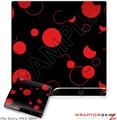 Sony PS3 Slim Skin - Lots of Dots Red on Black
