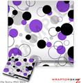 Sony PS3 Slim Skin - Lots of Dots Purple on White