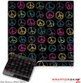 Sony PS3 Slim Skin - Kearas Peace Signs Black