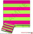 Sony PS3 Slim Skin - Kearas Psycho Stripes Neon Green and Hot Pink