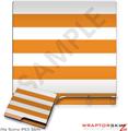 Sony PS3 Slim Skin - Kearas Psycho Stripes Orange and White