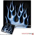 Sony PS3 Slim Skin - Metal Flames Blue