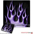 Sony PS3 Slim Skin - Metal Flames Purple