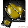 Sony PS3 Slim Skin - Barbwire Heart Yellow