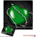 Sony PS3 Slim Skin - Barbwire Heart Green
