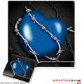 Sony PS3 Slim Skin - Barbwire Heart Blue