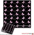 Sony PS3 Slim Skin - Pastel Butterflies Pink on Black