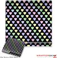 Sony PS3 Slim Skin - Pastel Hearts on Black