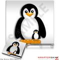 Sony PS3 Slim Skin - Penguins on White