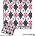 Sony PS3 Slim Skin - Argyle Pink and Gray