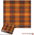 Sony PS3 Slim Skin - Plaid Pumpkin Orange