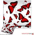 Sony PS3 Slim Skin - Butterflies Red