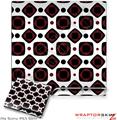 Sony PS3 Slim Skin - Red And Black Squared