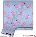 Sony PS3 Slim Skin - Flamingos on Blue