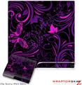 Sony PS3 Slim Skin - Twisted Garden Purple and Hot Pink
