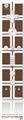 Wii Remote Controller Skin Squared Chocolate Brown