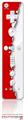Wii Remote Controller Skin Ripped Colors Red White