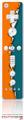 Wii Remote Controller Skin Ripped Colors Orange Seafoam Green